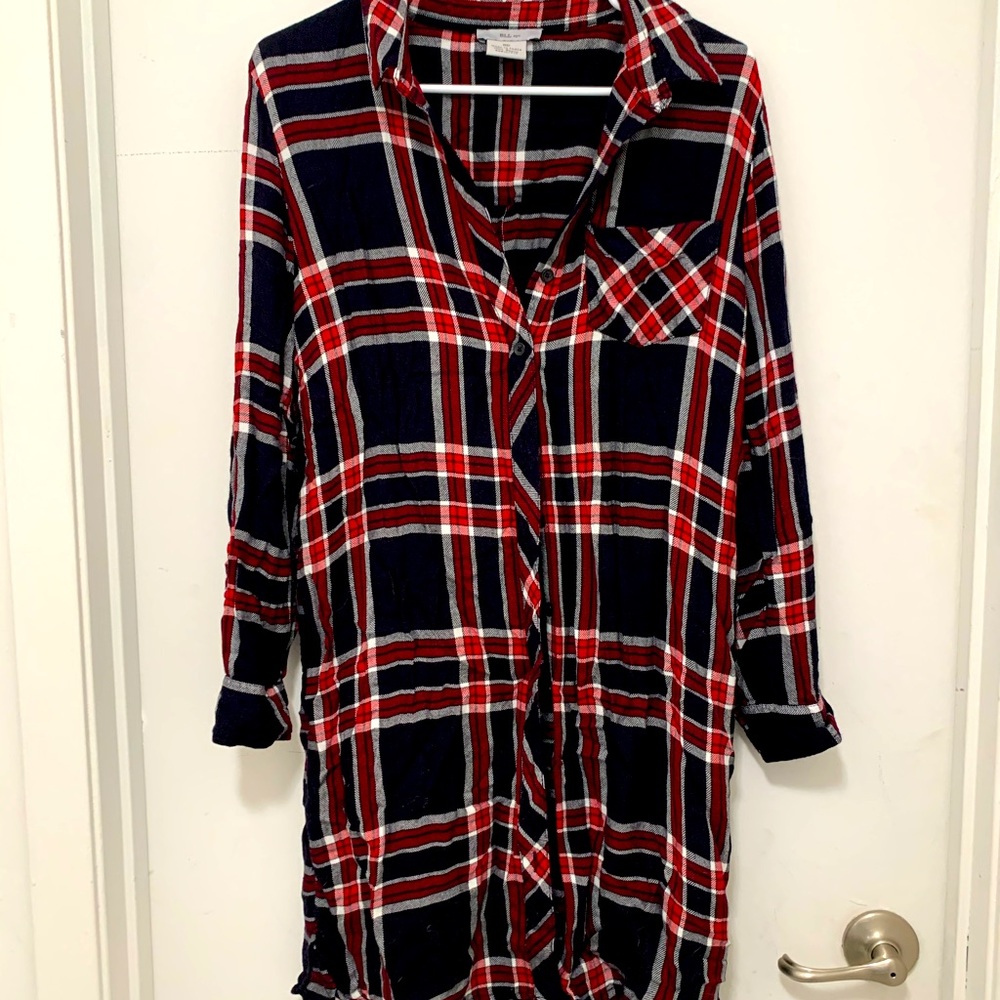 Plaid Shirt Dress